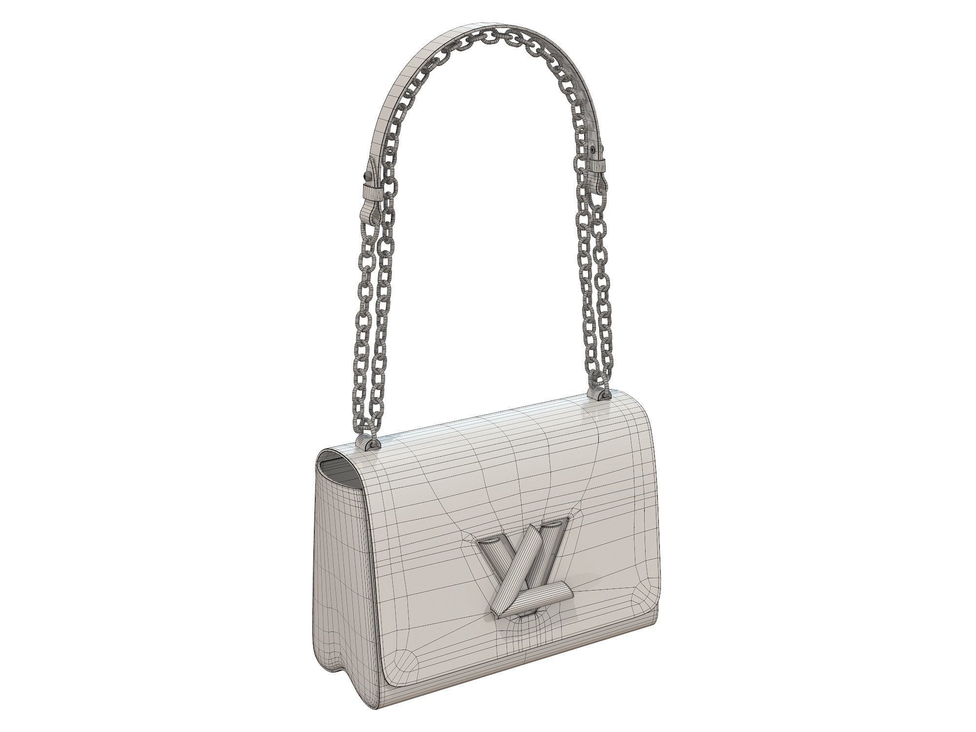 Louis Vuitton Bag Twist 3D Model Collection_17