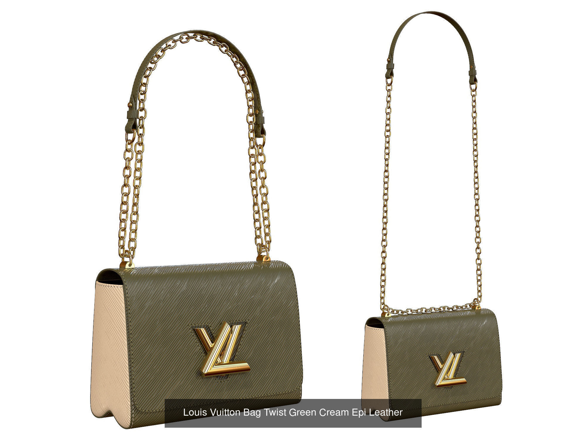 Louis Vuitton Bag Twist 3D Model Collection_9
