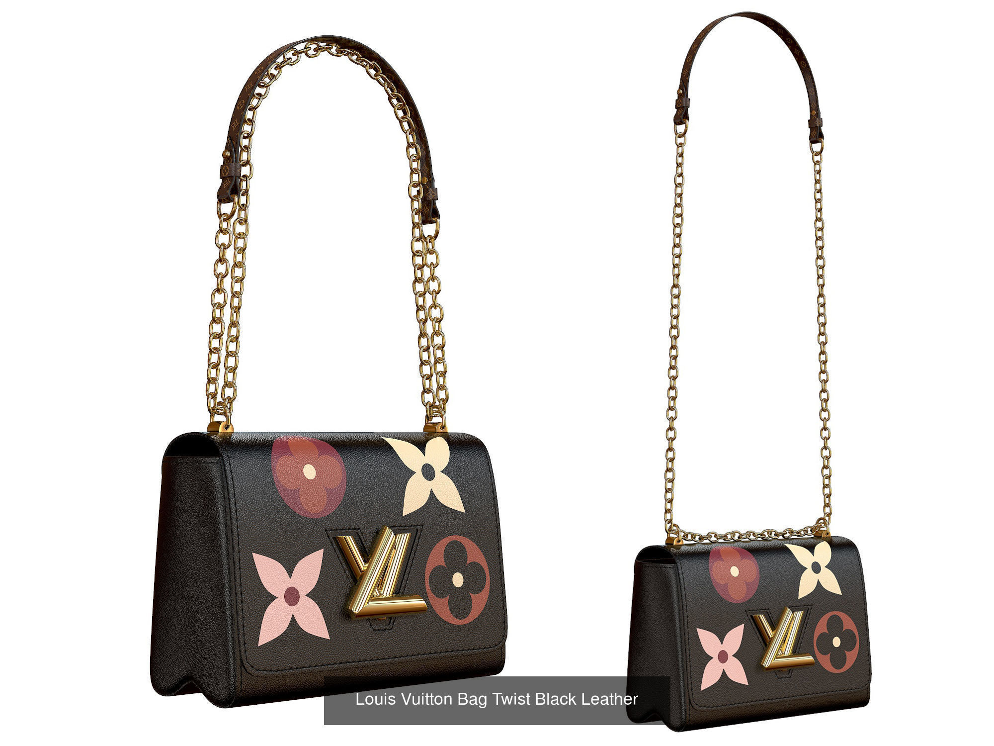 Louis Vuitton Bag Twist 3D Model Collection_4