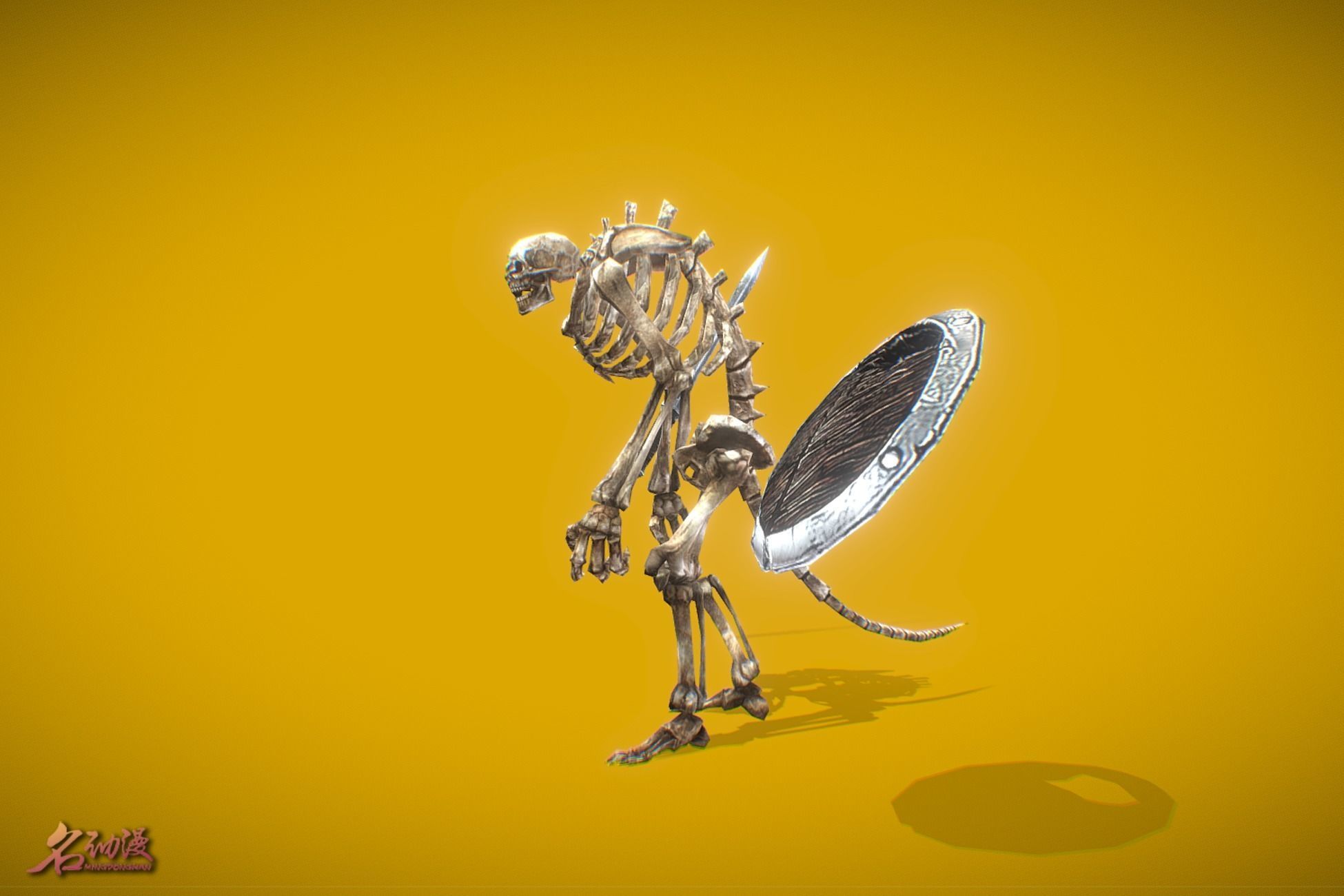 RPG Big Skeleton 1 Low-poly 3D model_2