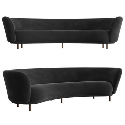 Dandy 4 Seater Sofa 3D model