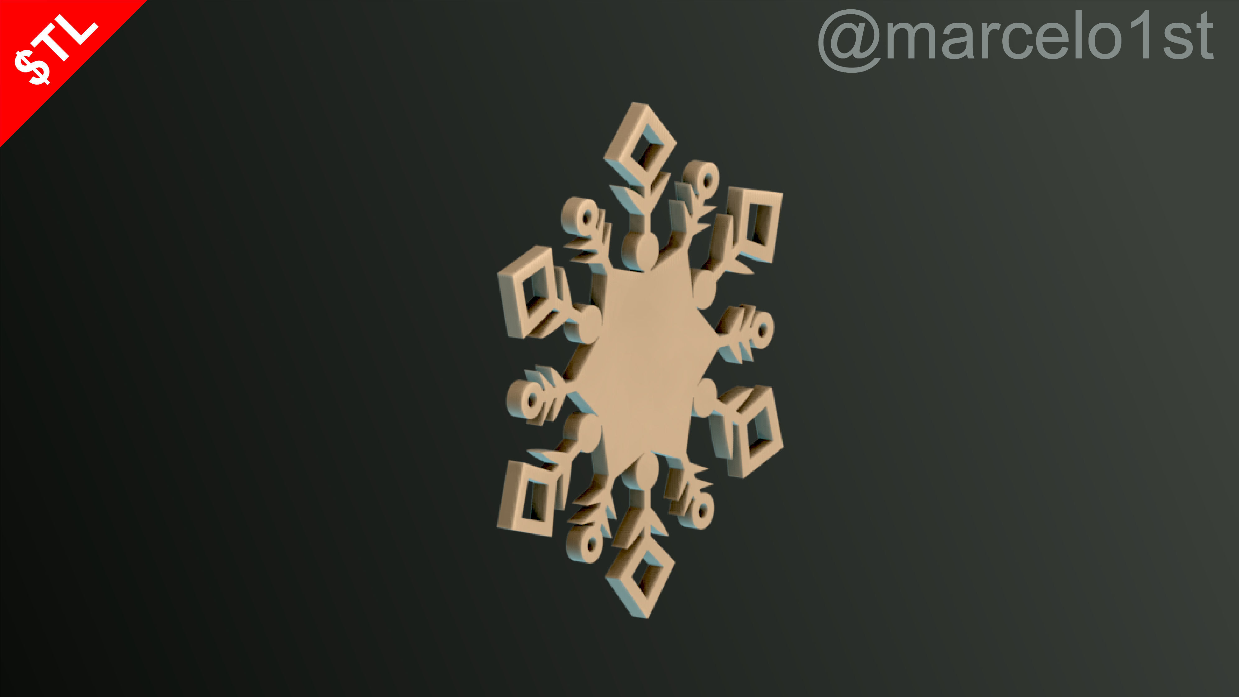 Snowflakes Classic-Birth-DC Free 3D print model_27
