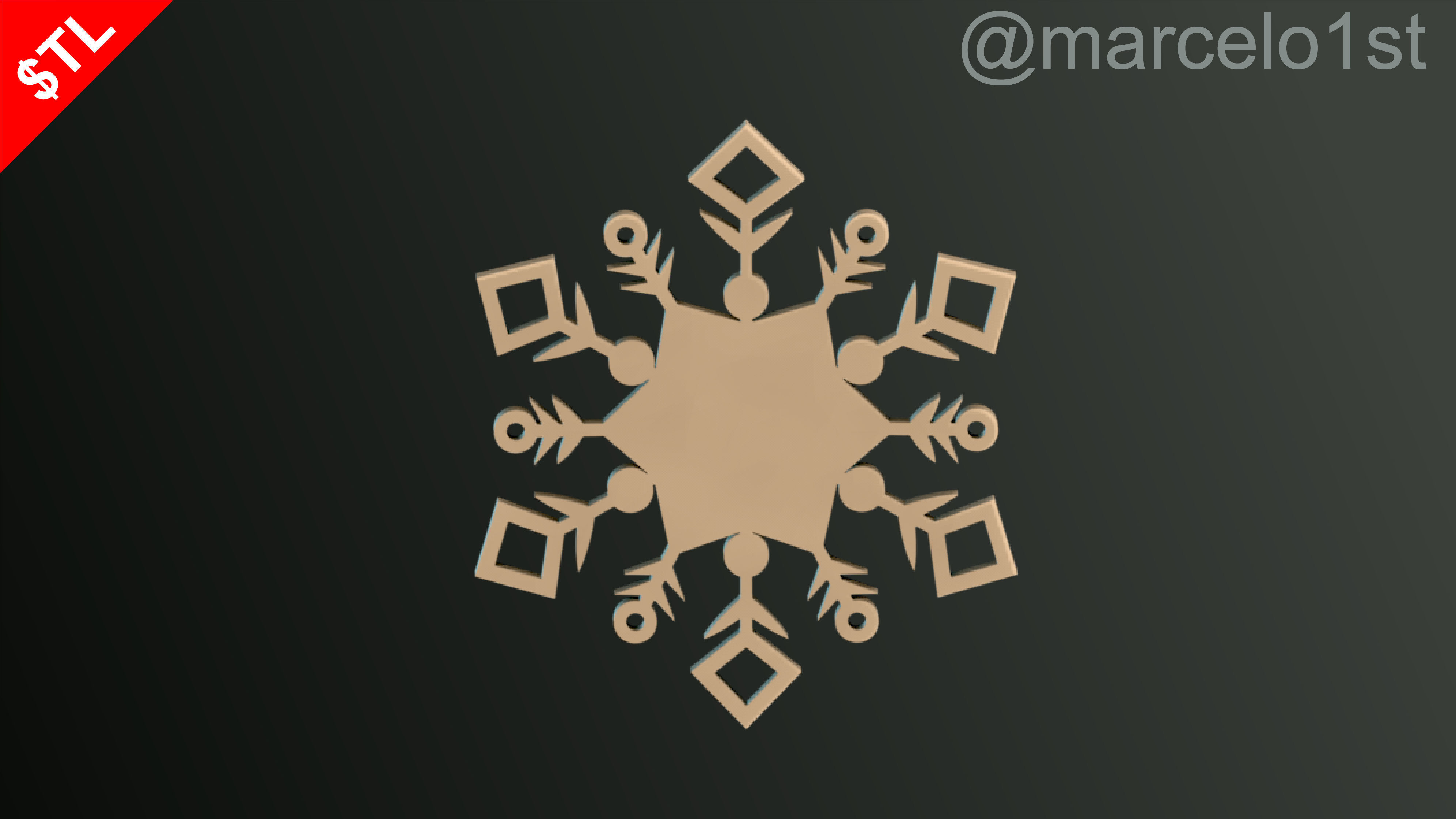 Snowflakes Classic-Birth-DC Free 3D print model_26