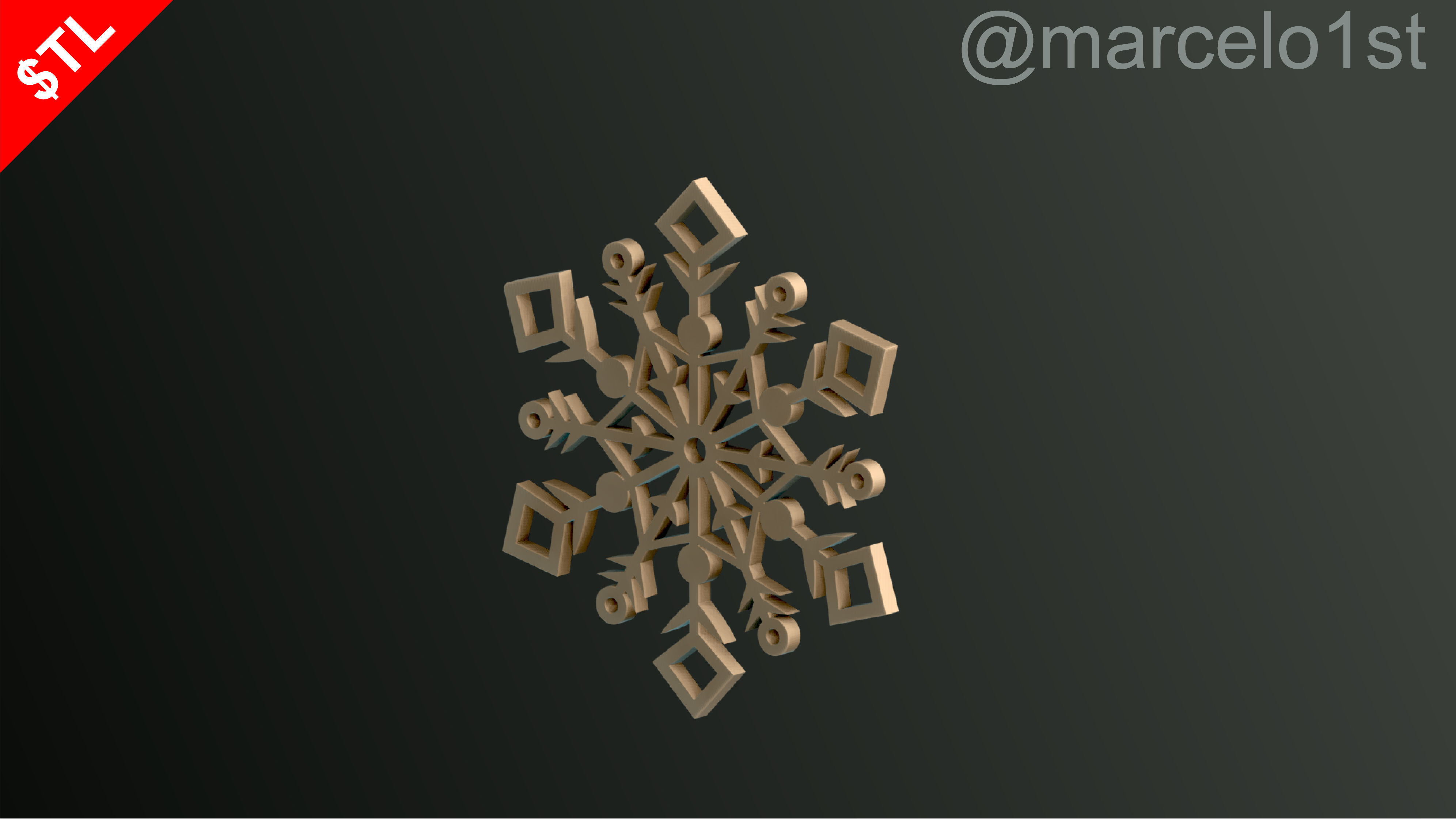 Snowflakes Classic-Birth-DC Free 3D print model_7