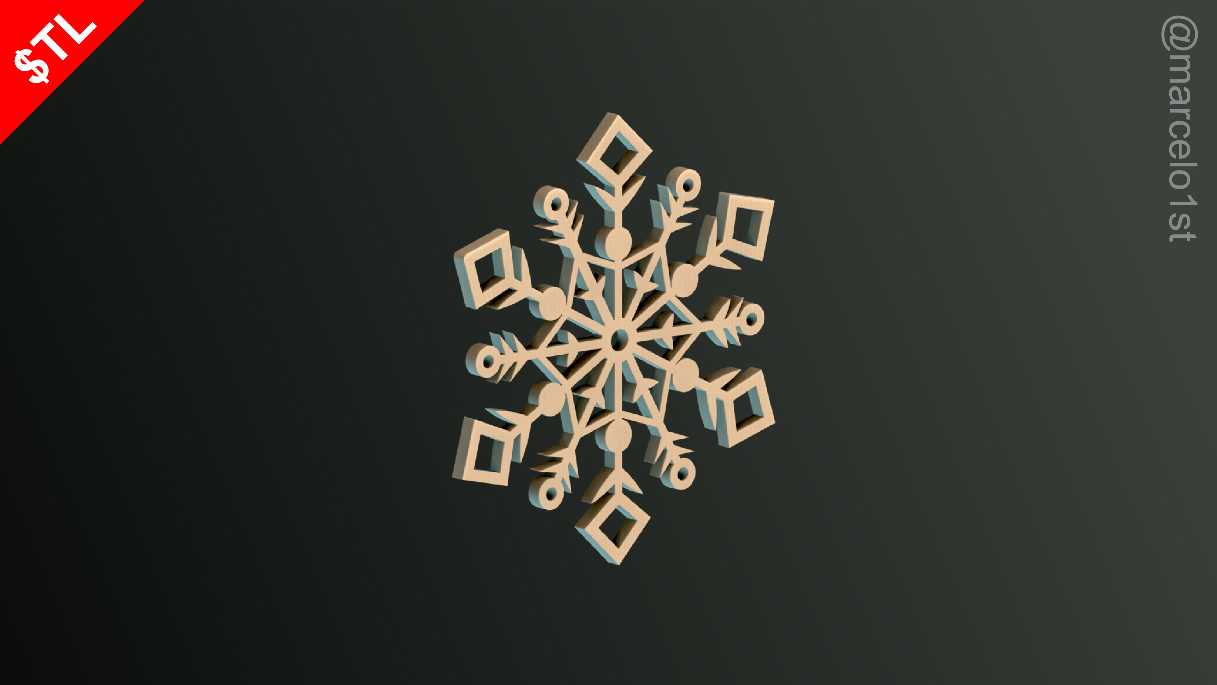 Snowflakes Classic-Birth-DC Free 3D print model_2