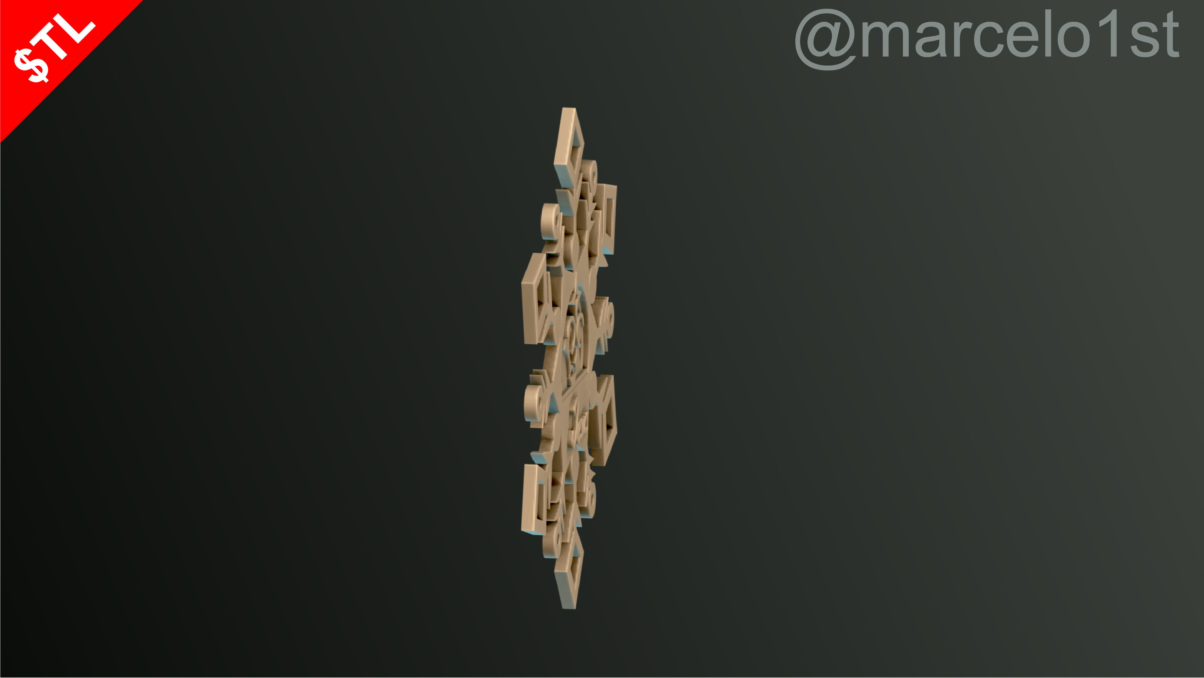 Snowflakes Classic-Birth-DC Free 3D print model_14