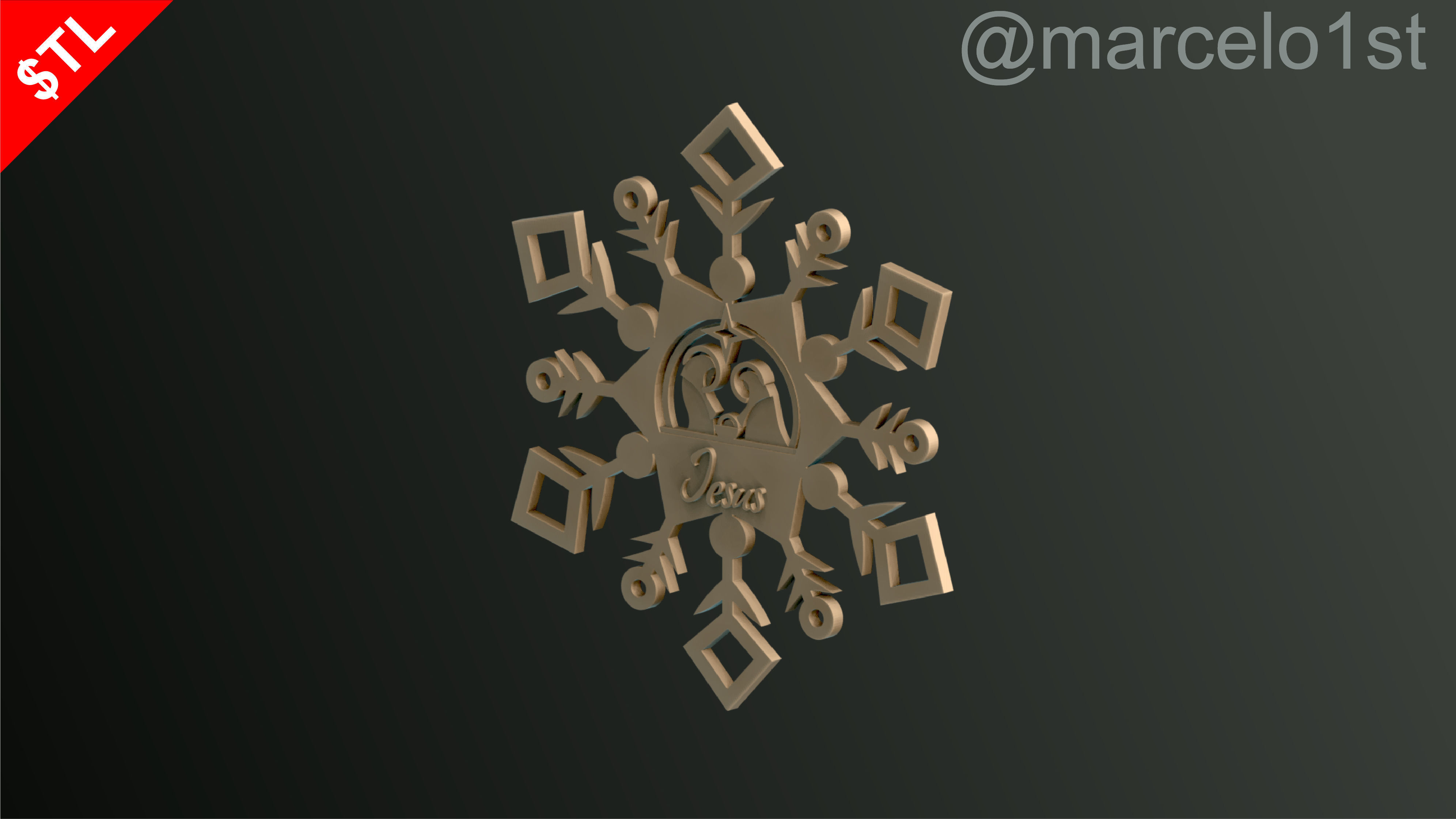 Snowflakes Classic-Birth-DC Free 3D print model_19