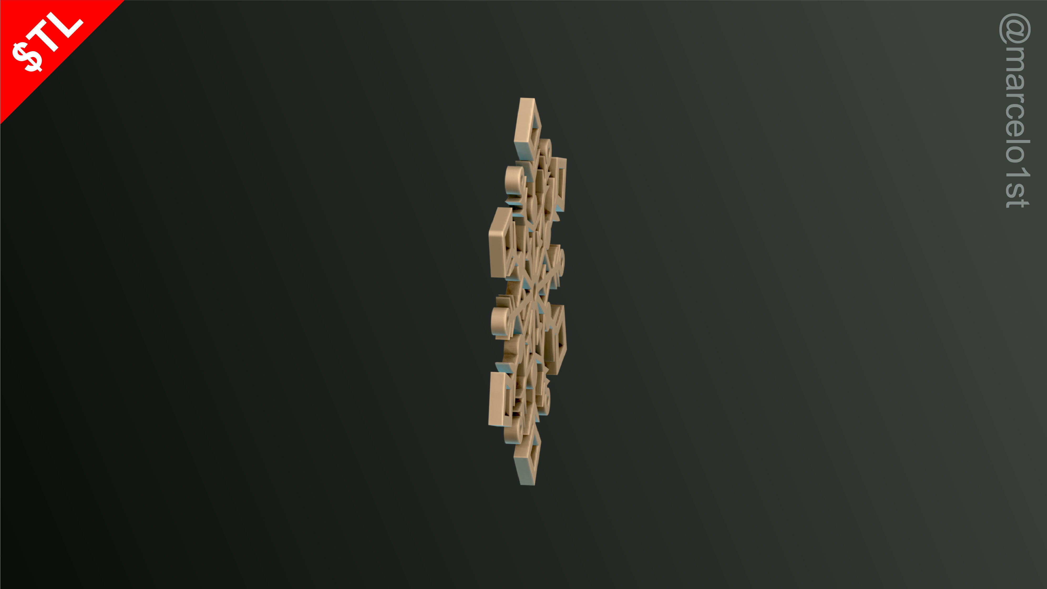 Snowflakes Classic-Birth-DC Free 3D print model_4