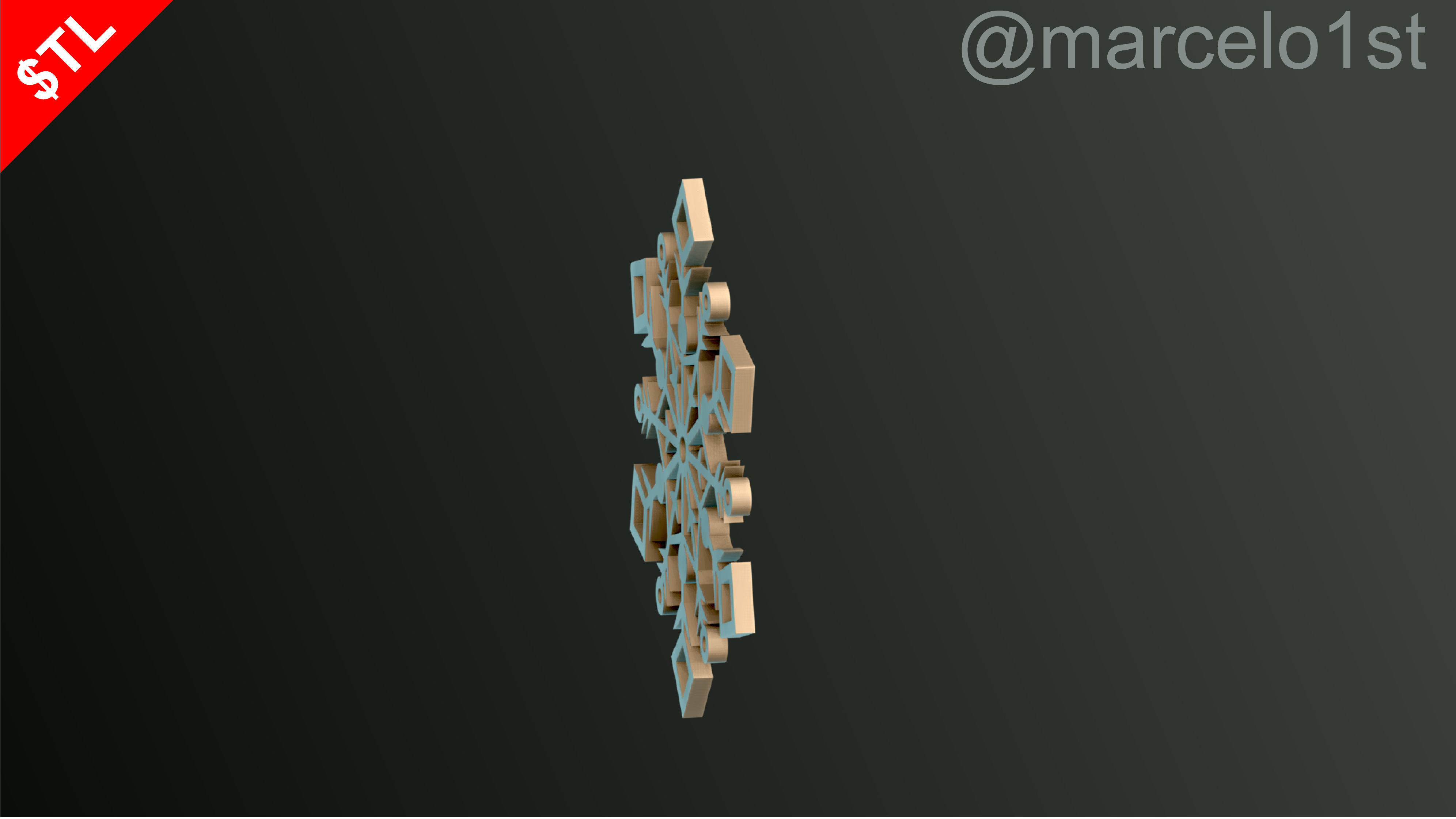 Snowflakes Classic-Birth-DC Free 3D print model_5