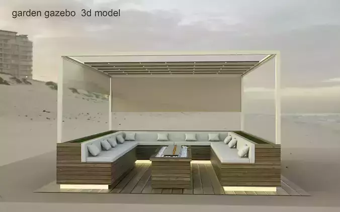 garden gazebo 3d model