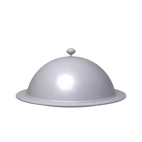 Restaurant cloche cartoon