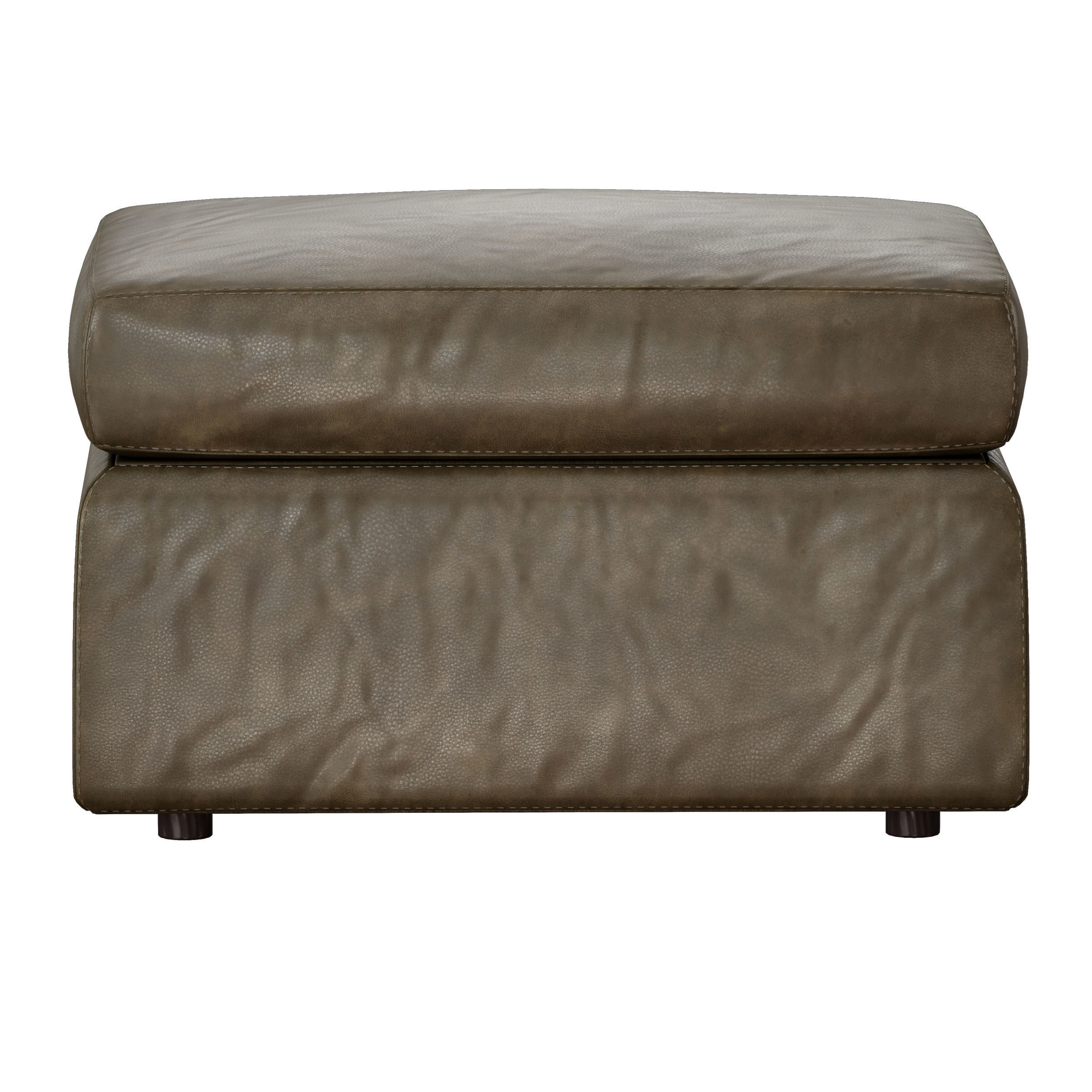 Barrett Leather Ottoman Crate and Barrel 3D model_4