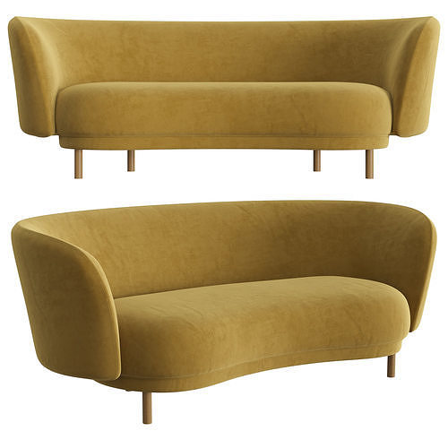Dandy 2 Seater Sofa 3D model