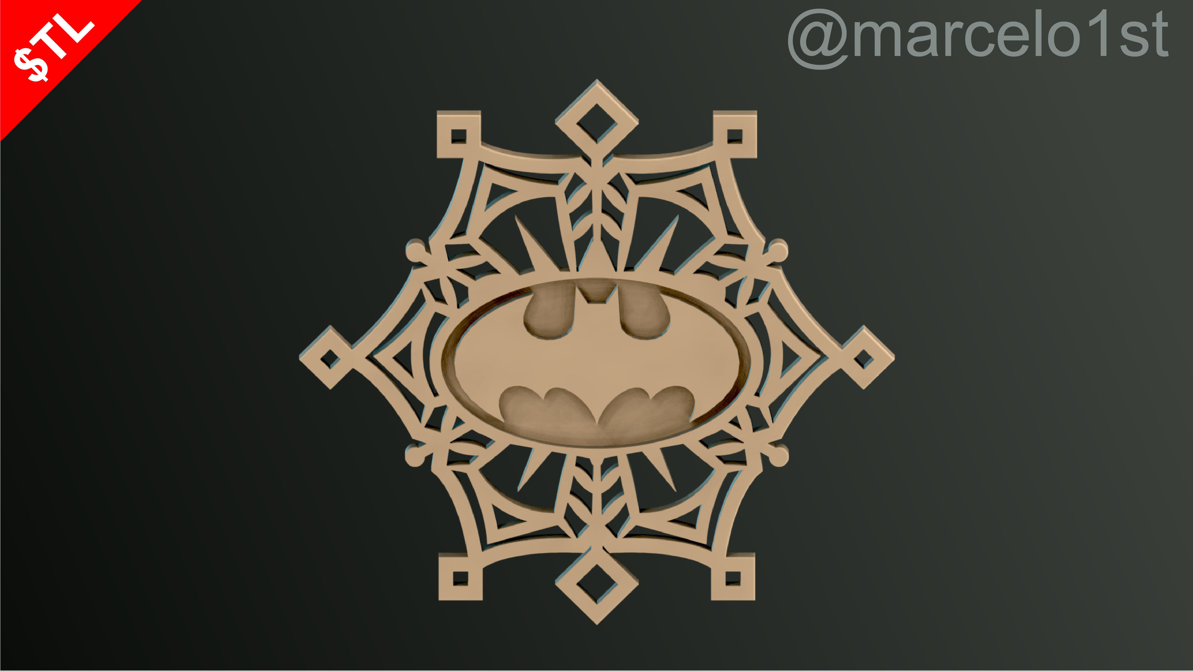 Snowflakes Heroes Christmas Decoration 3D print model_7