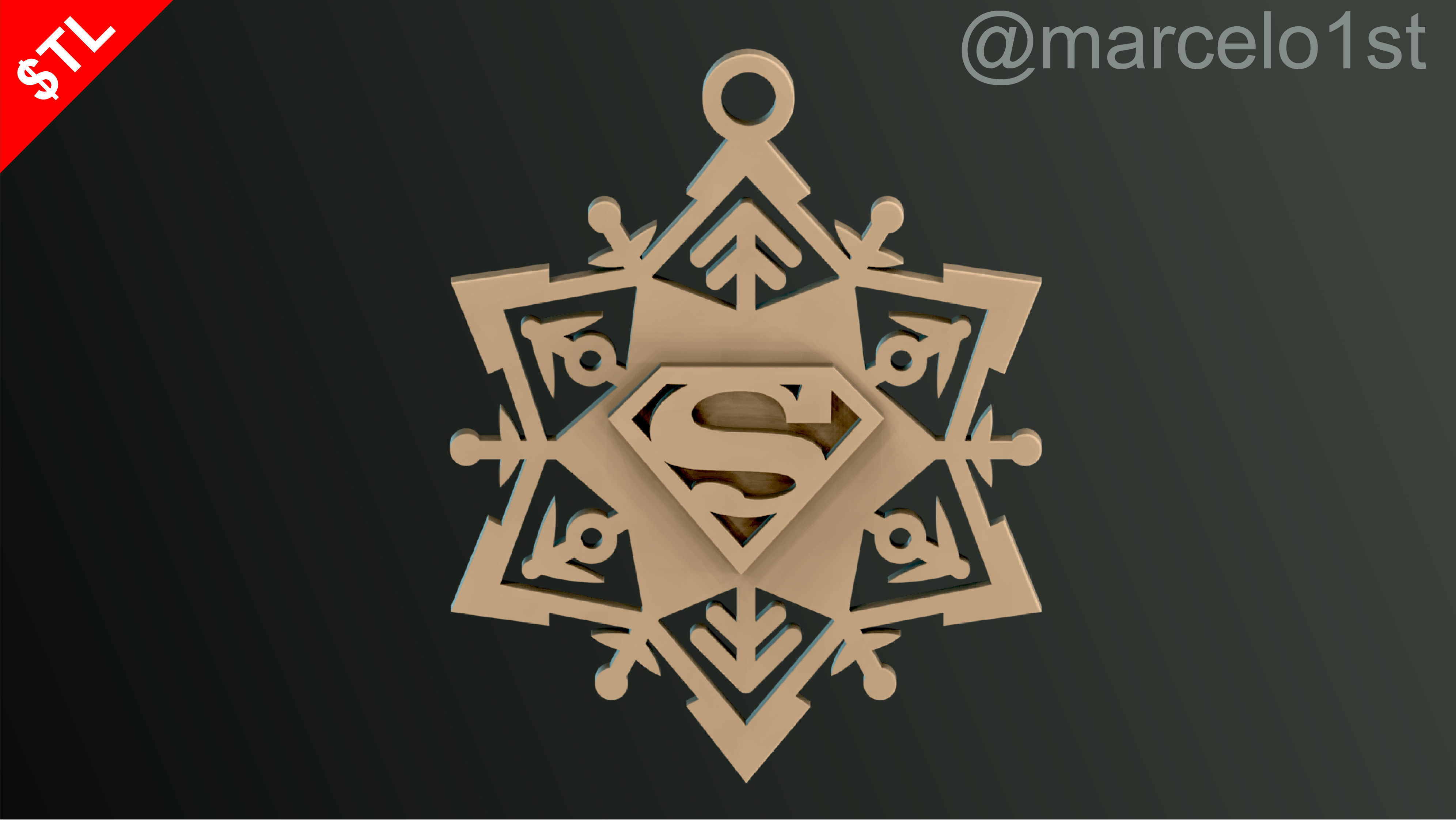 Snowflakes Heroes Christmas Decoration 3D print model_3
