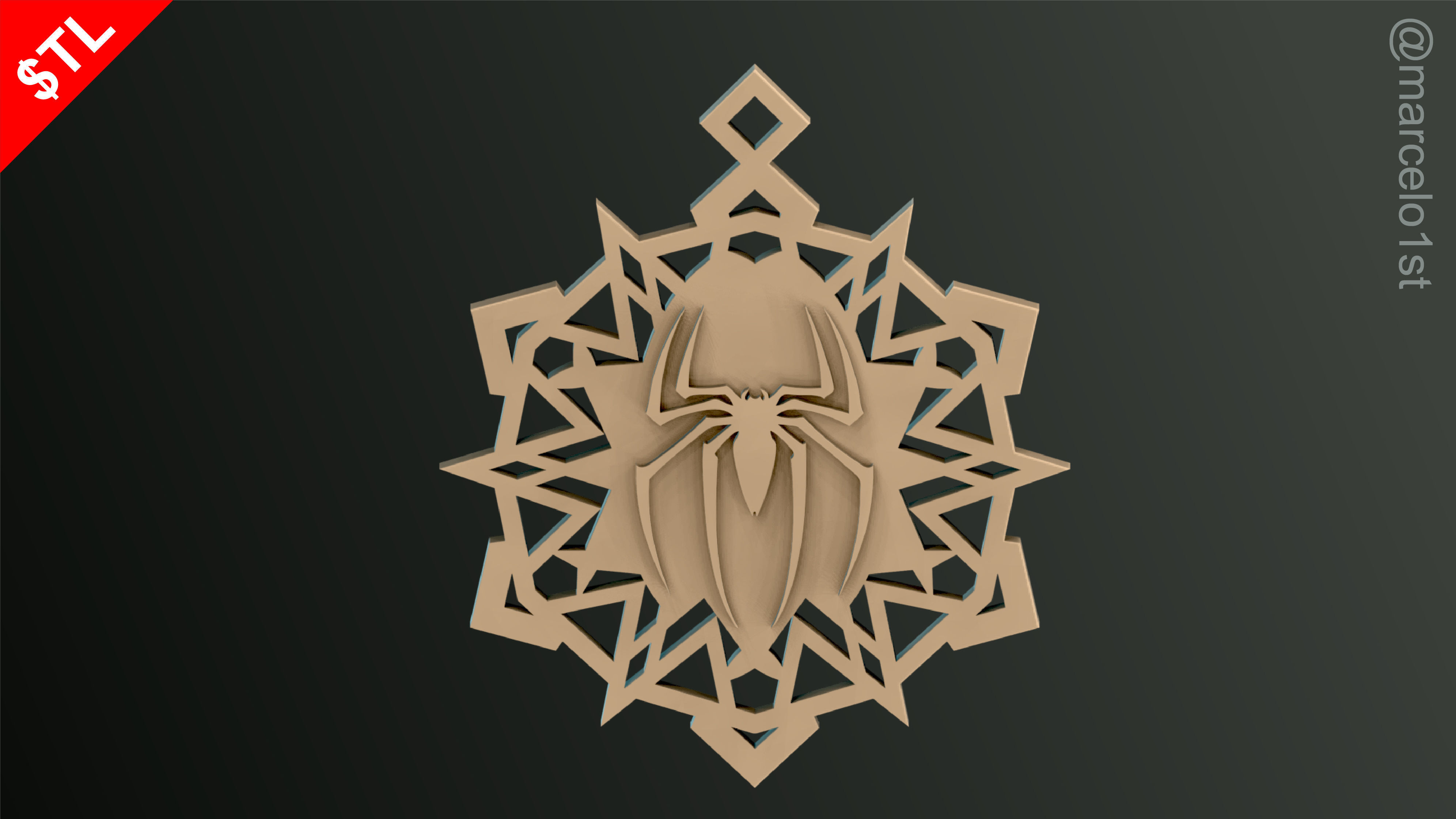 Snowflakes Heroes Christmas Decoration 3D print model_15