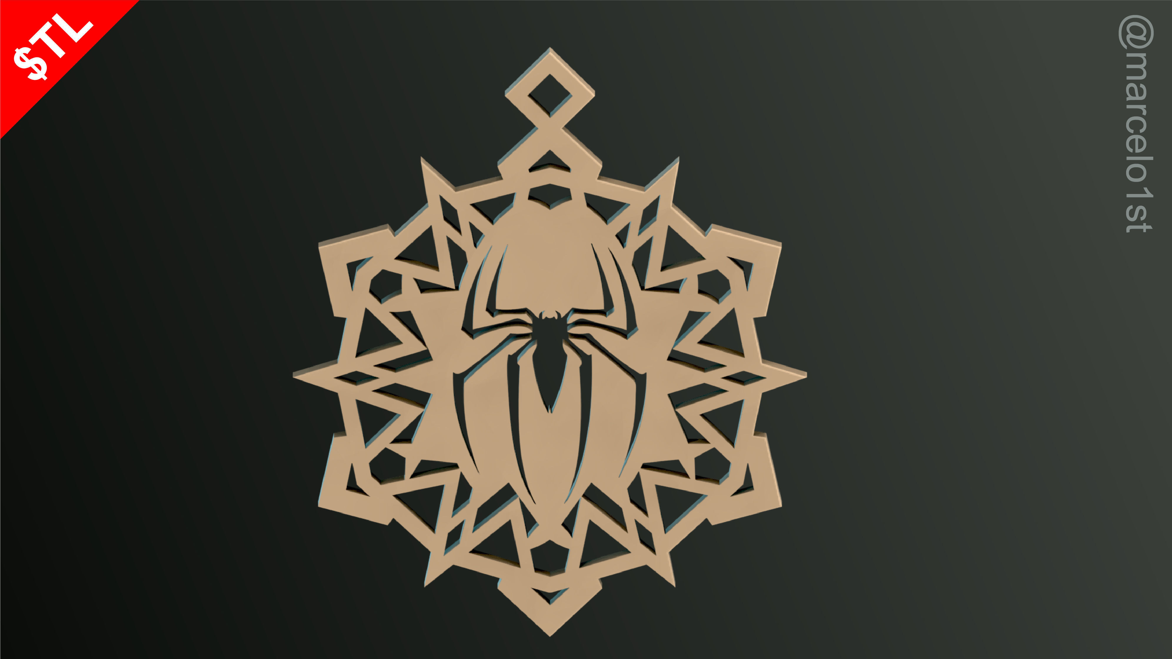 Snowflakes Heroes Christmas Decoration 3D print model_16