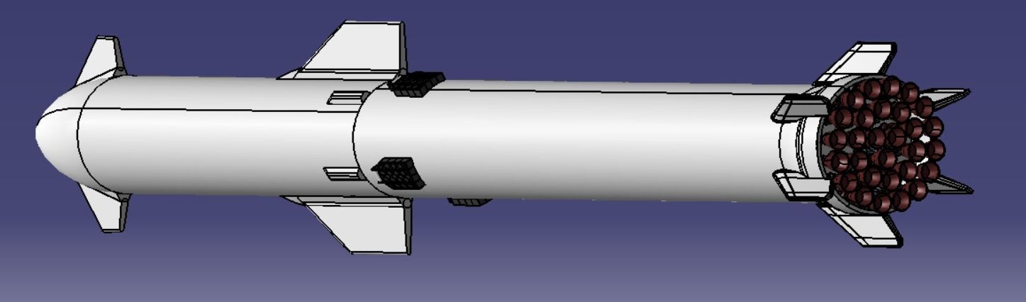 Super Starship et Super Heavy 3D print model_3