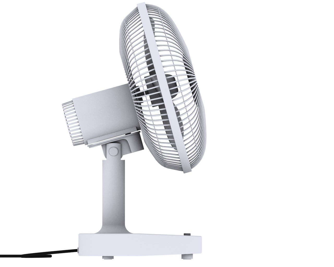 Ventilator Electronic Fan 3D model_4
