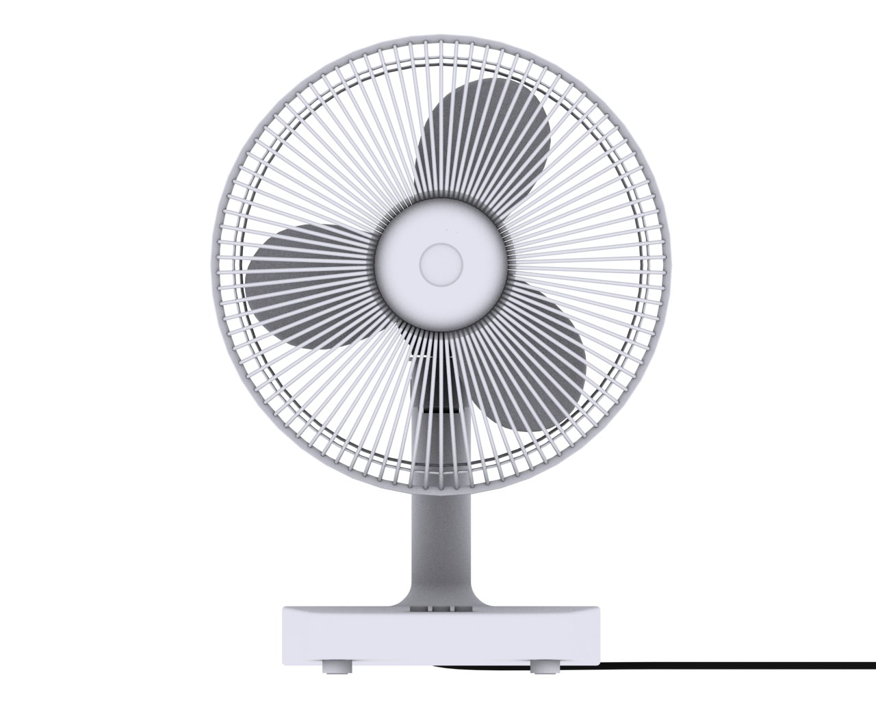 Ventilator Electronic Fan 3D model_5
