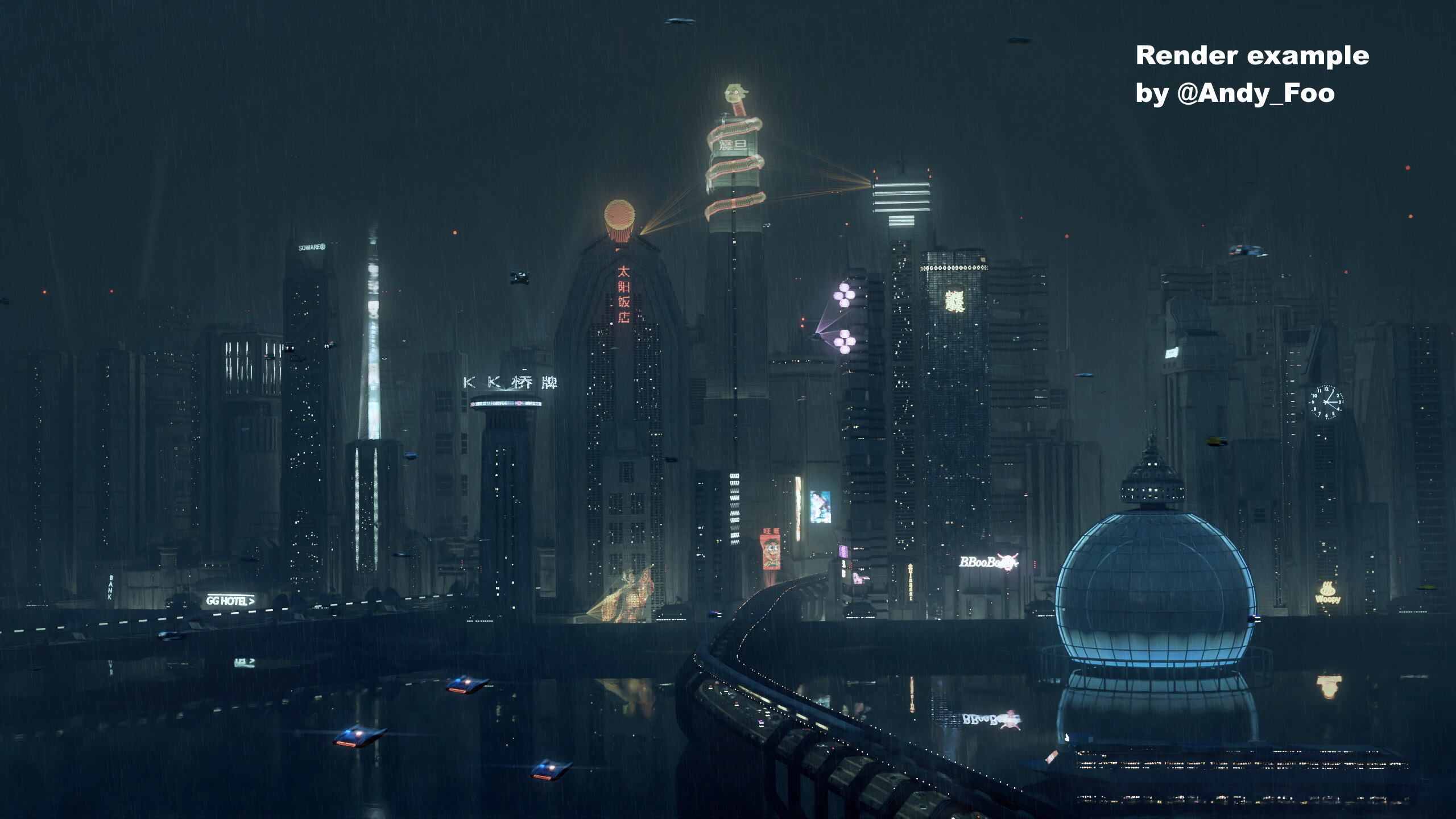 SCI-FI Futuristic Buildings Collection 45 models _5