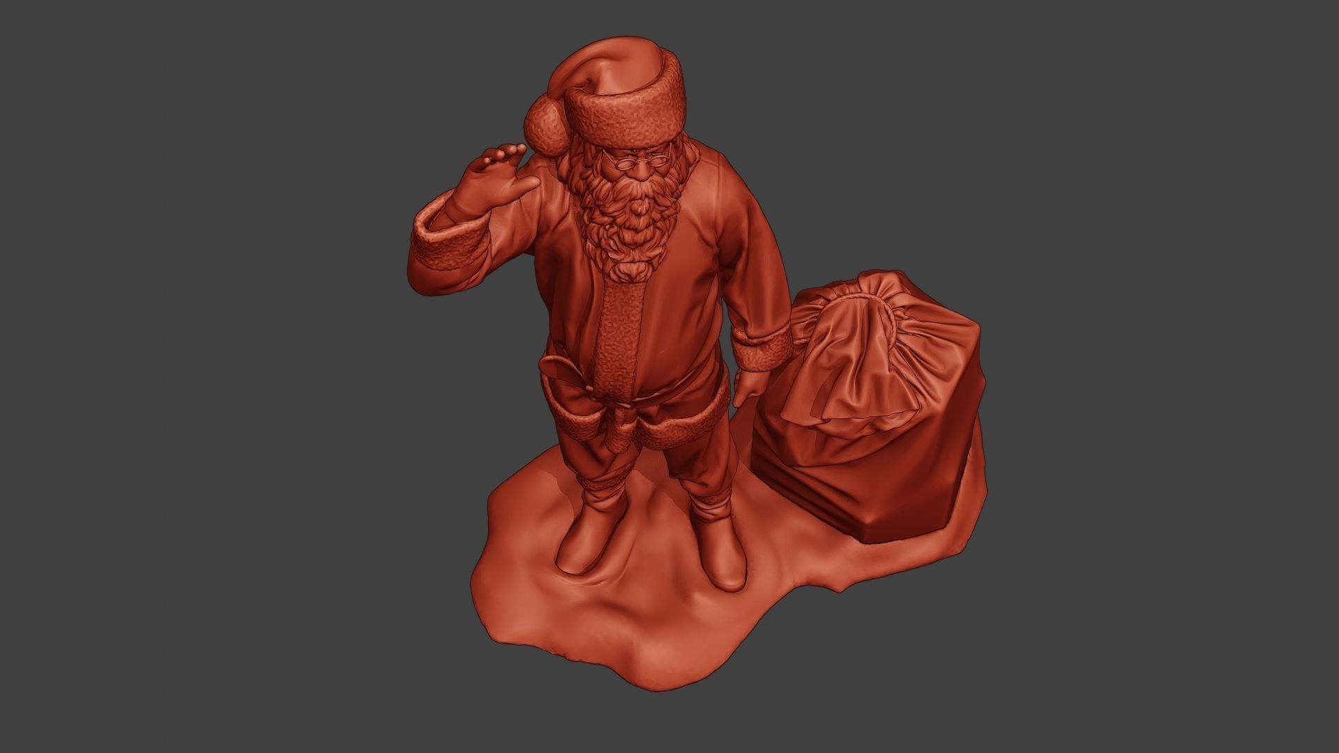 Santa Claus Print P1 3D print model_14