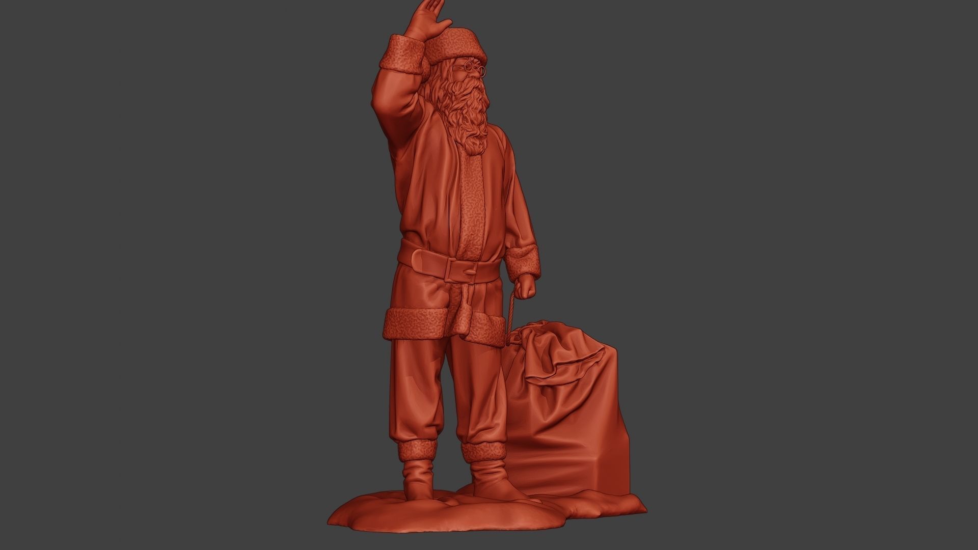 Santa Claus Print P1 3D print model_13