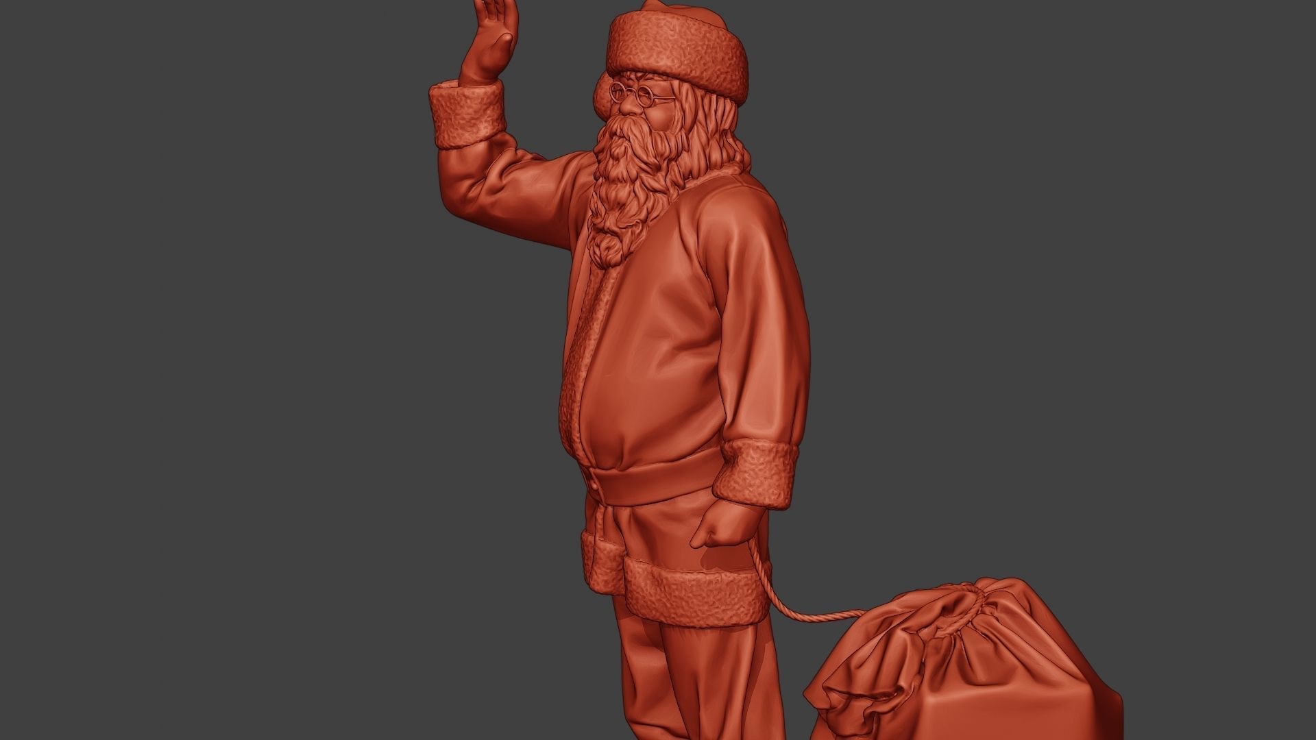 Santa Claus Print P1 3D print model_18
