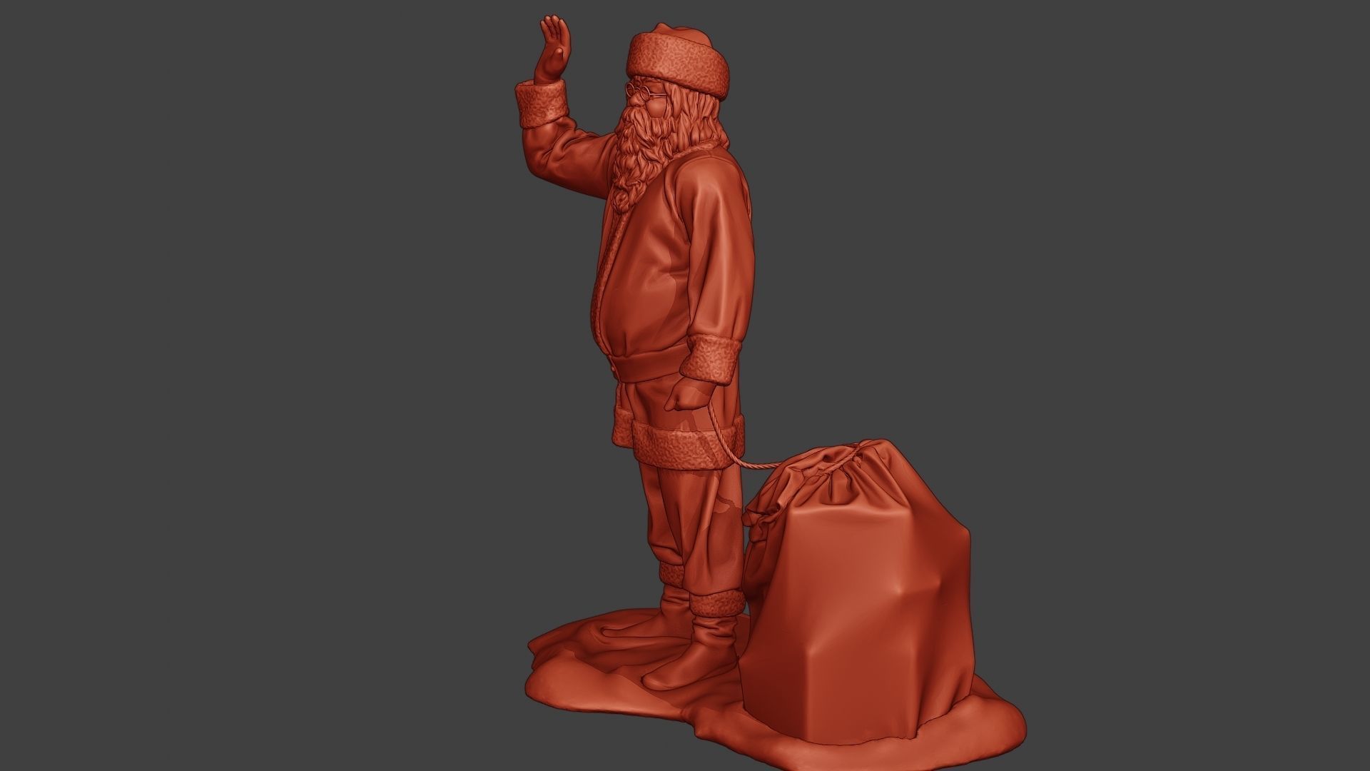 Santa Claus Print P1 3D print model_3