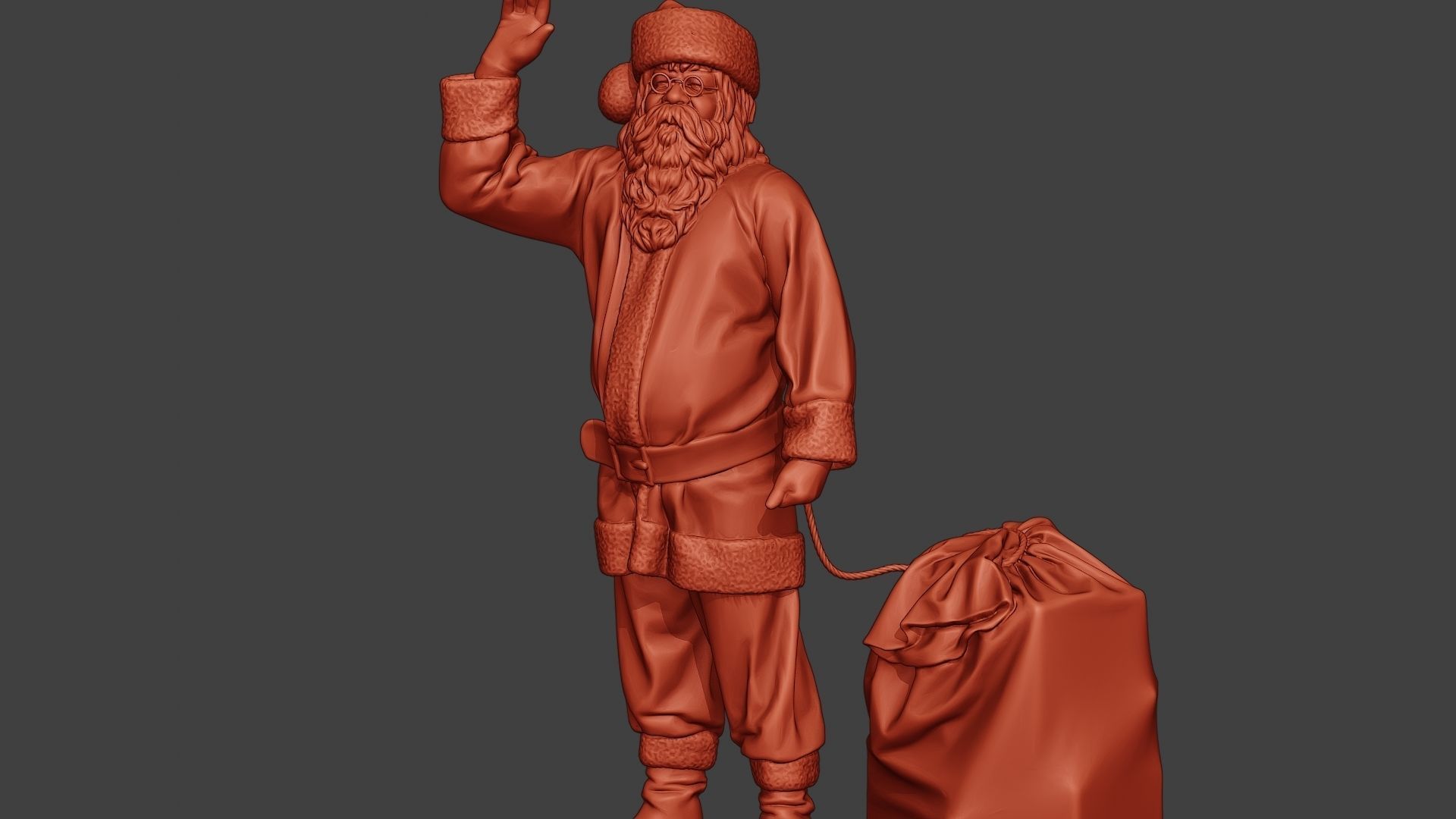 Santa Claus Print P1 3D print model_27