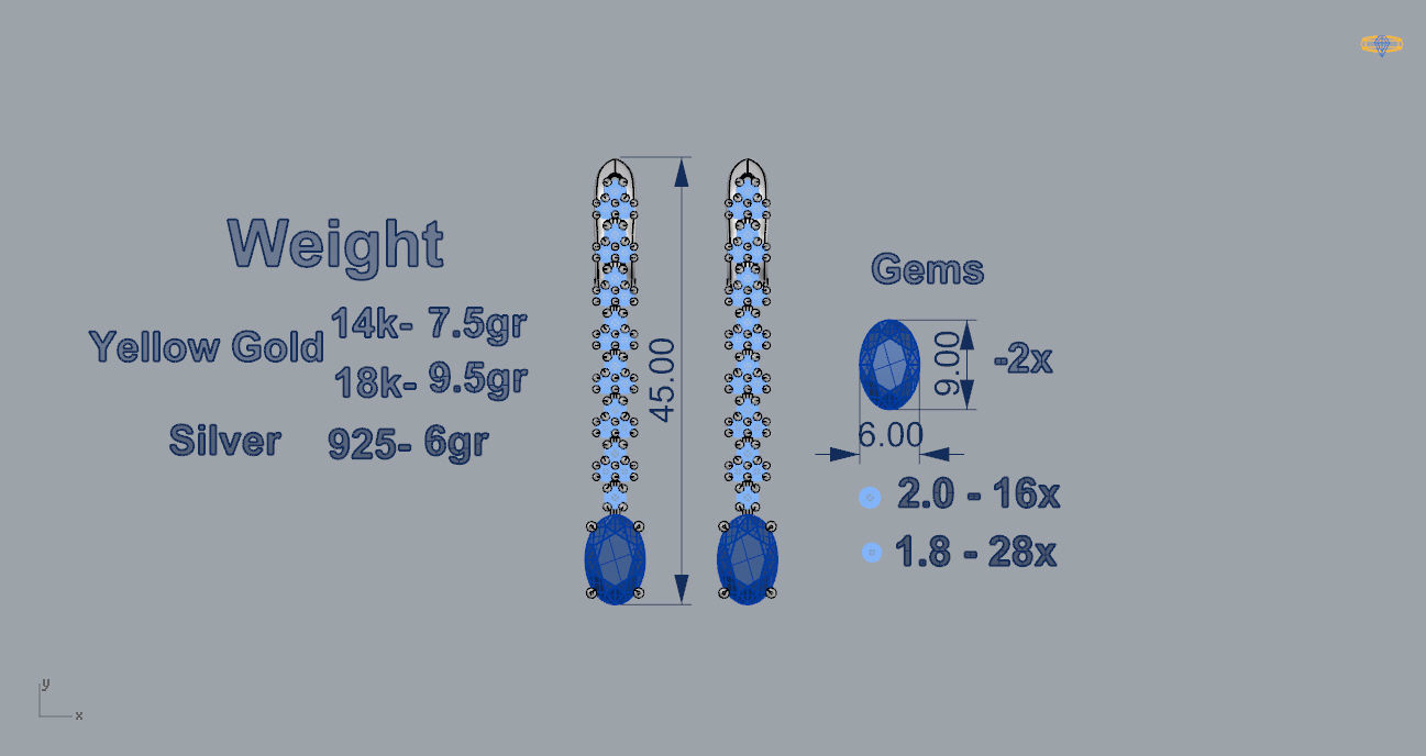 Earrings 15 3D print model_4