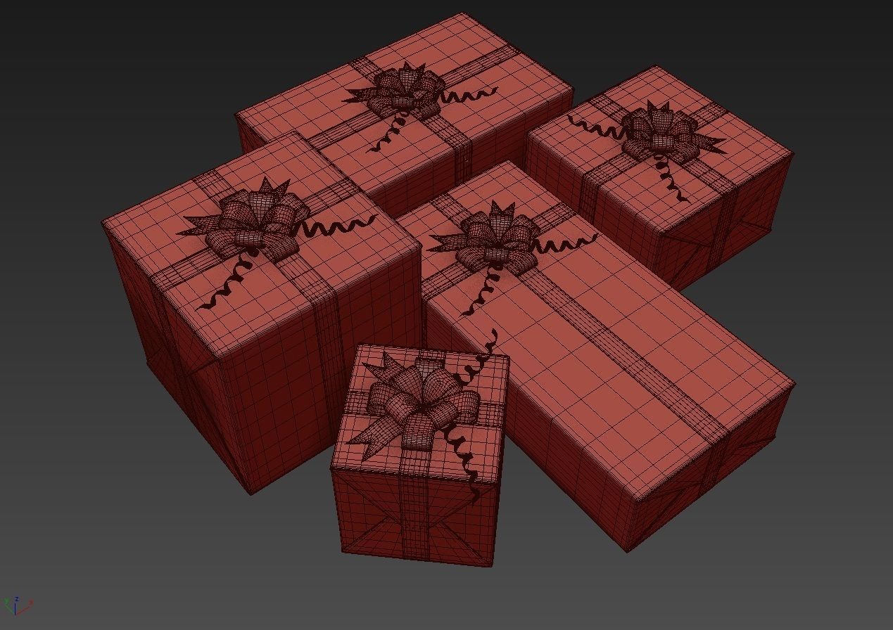 Gift Boxes Collection 3D model 3D model_5