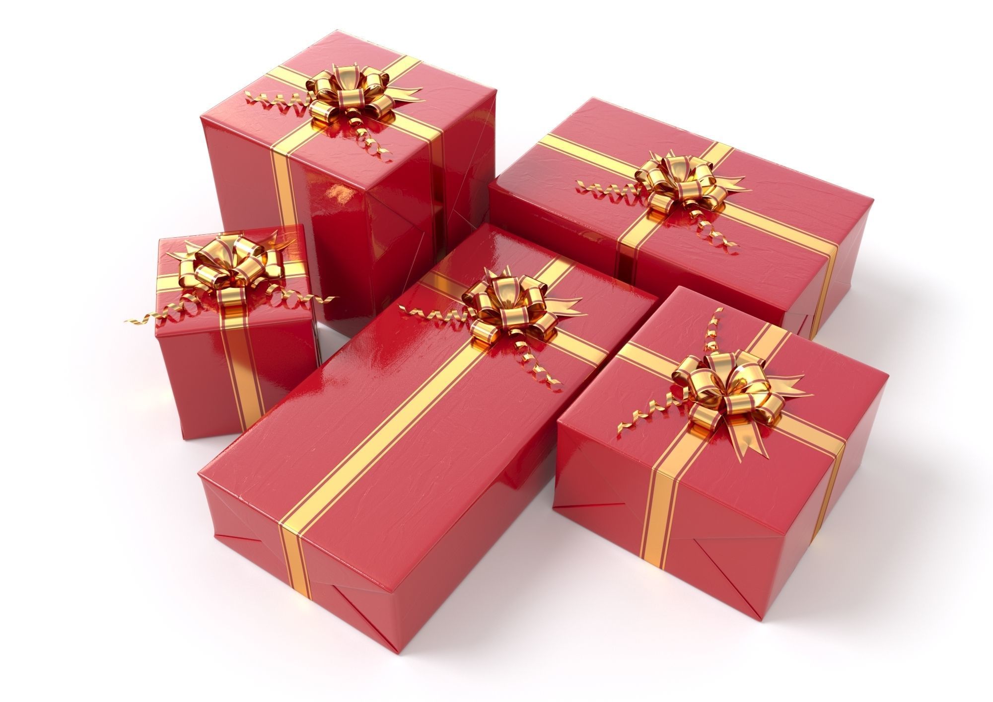 Gift Boxes Collection 3D model 3D model_2
