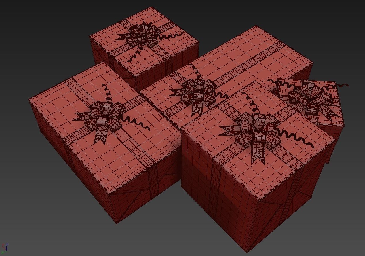 Gift Boxes Collection 3D model 3D model_11