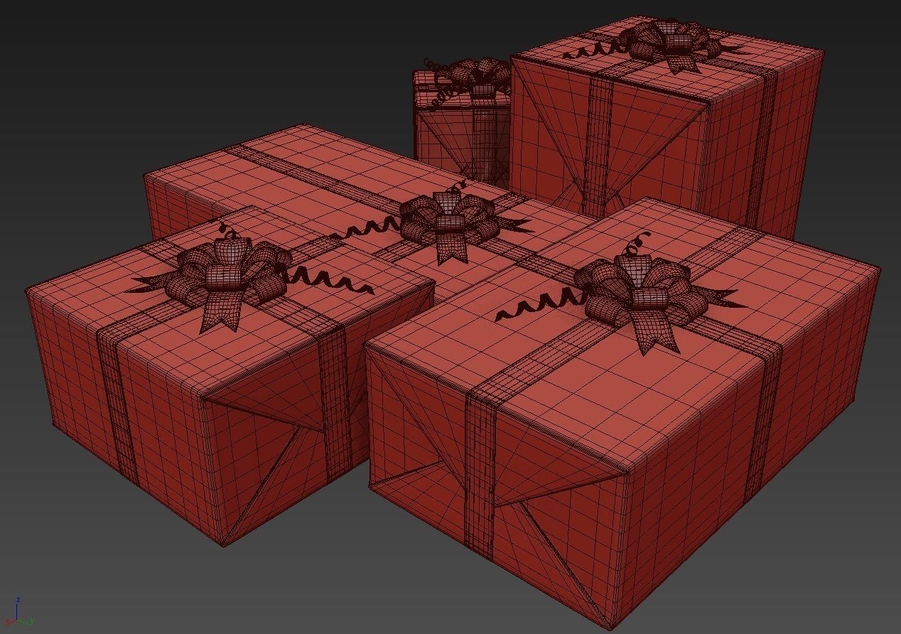 Gift Boxes Collection 3D model 3D model_12