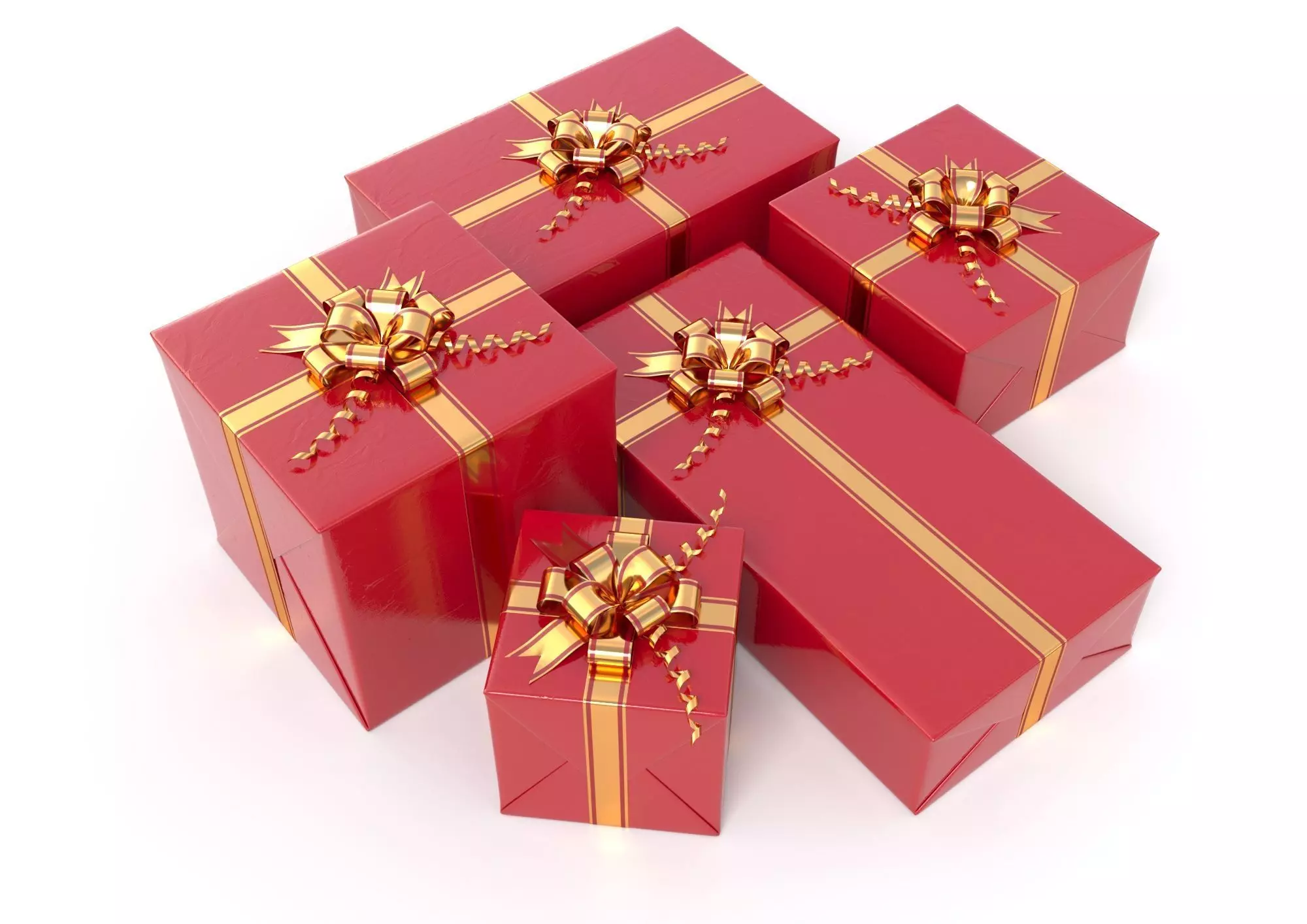Gift Boxes Collection 3D model 3D model_0