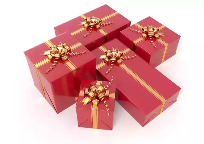 Gift Boxes Collection 3D model
