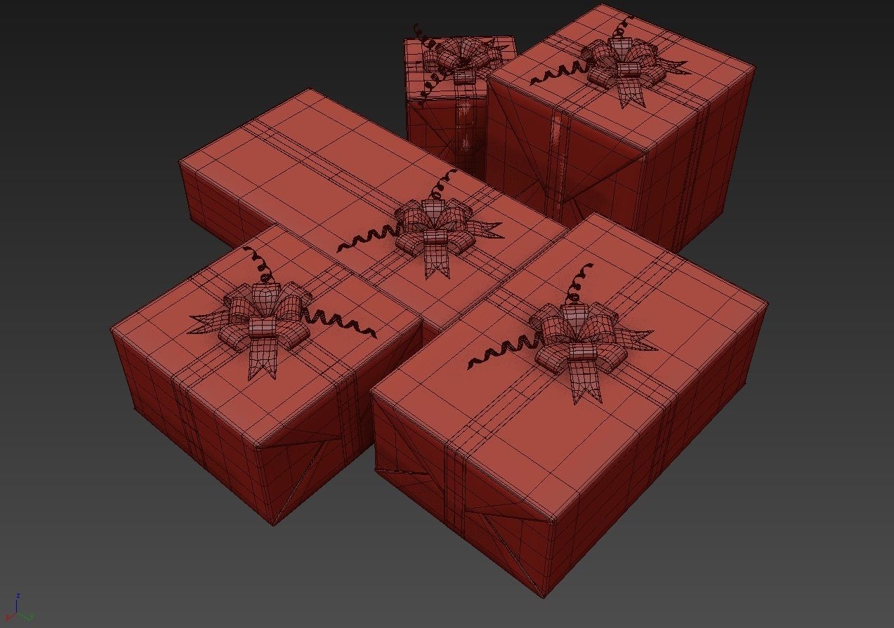Gift Boxes Collection 3D model 3D model_9