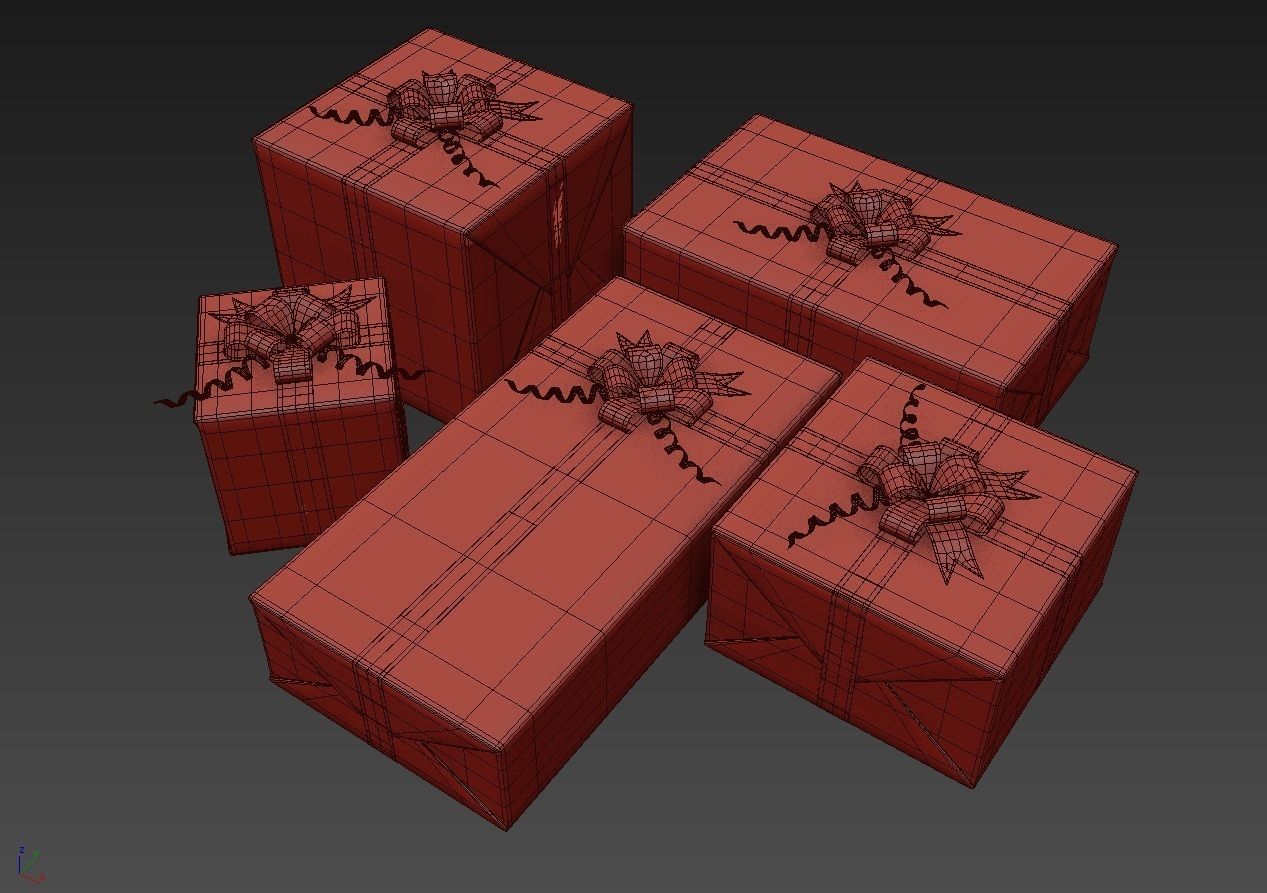 Gift Boxes Collection 3D model 3D model_6