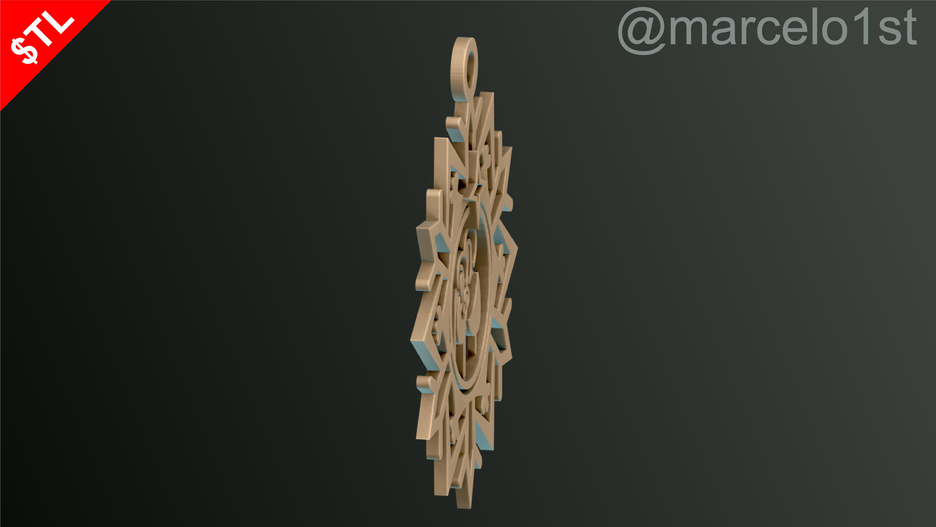 Snowflakes Birth Celebration 3D print model_26