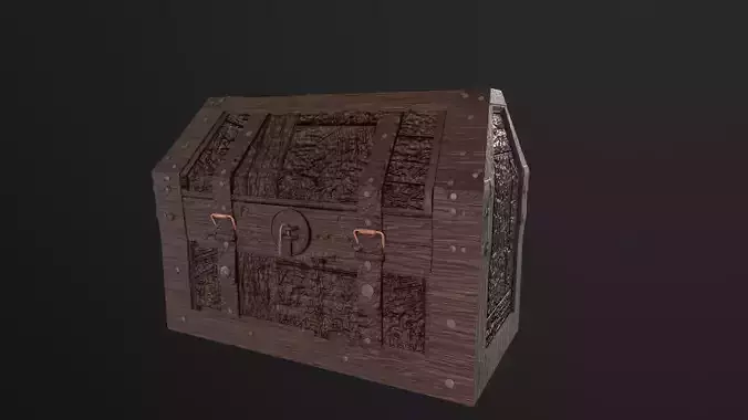 Old Chest Game Ready Free Viktig Games Free low-poly 3D model