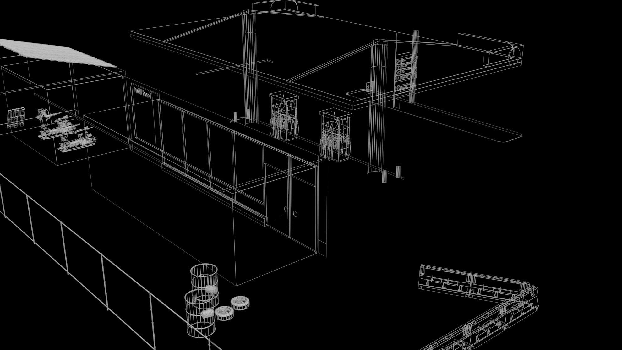 Shell Gas Station 3D model_8