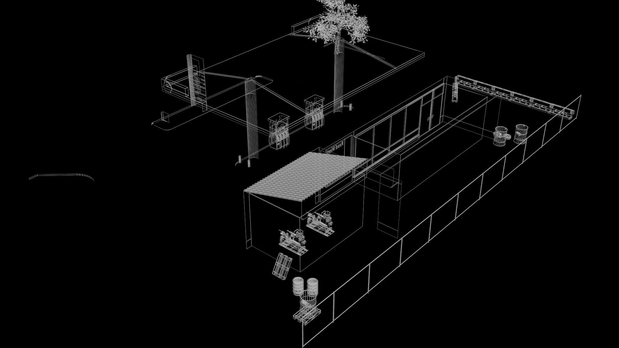 Shell Gas Station 3D model_7