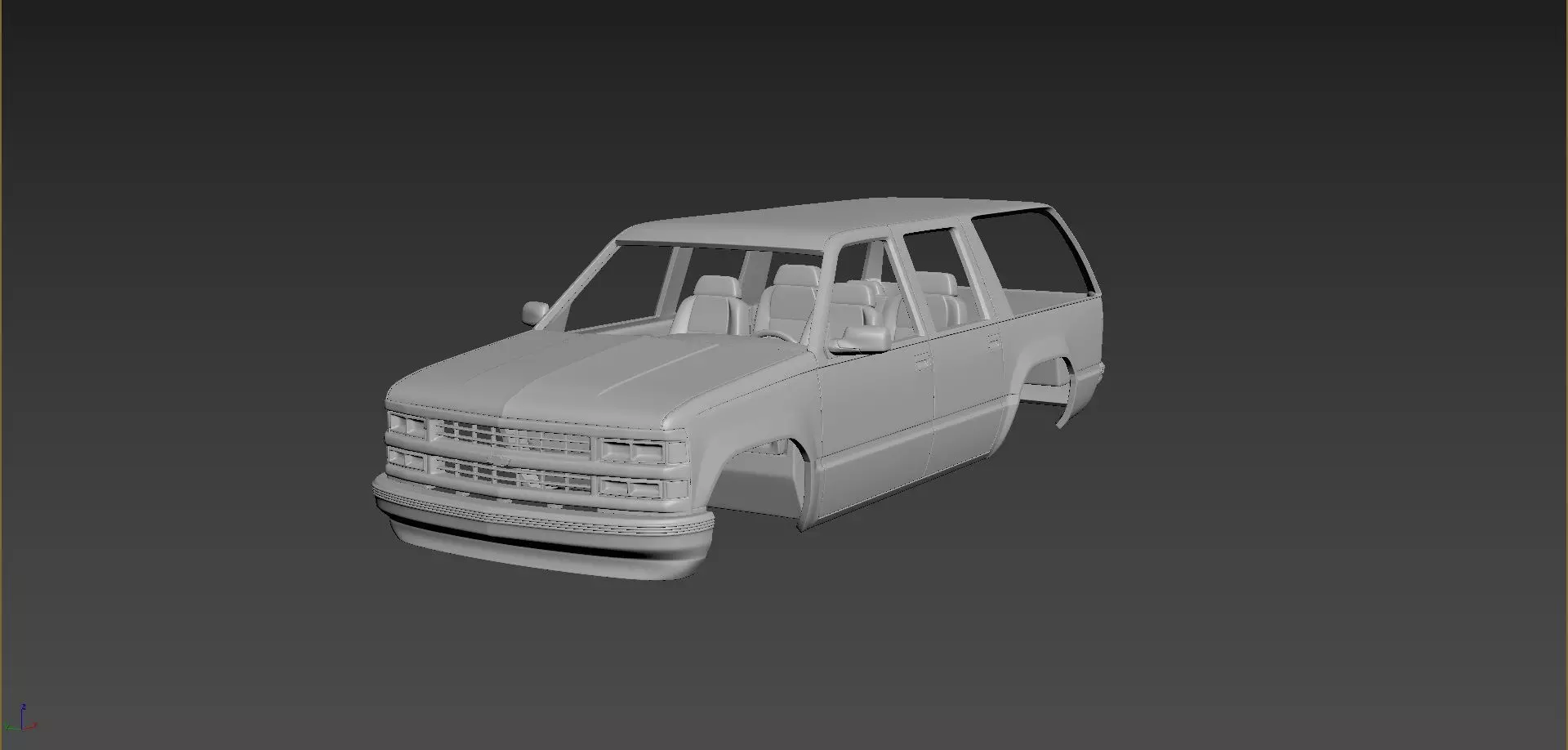 Chevrolet Suburban 1999 Body For Print 3D print model_0