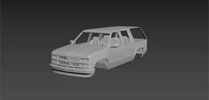 Chevrolet Suburban 1999 Body For Print 3D print model