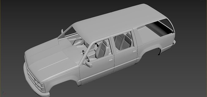 Chevrolet Suburban 1999 Body For Print 3D print model 7