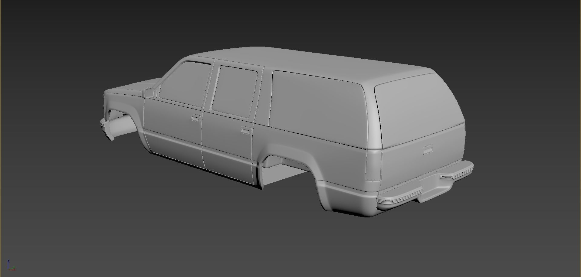 Chevrolet Suburban 1999 Body For Print 3D print model_3
