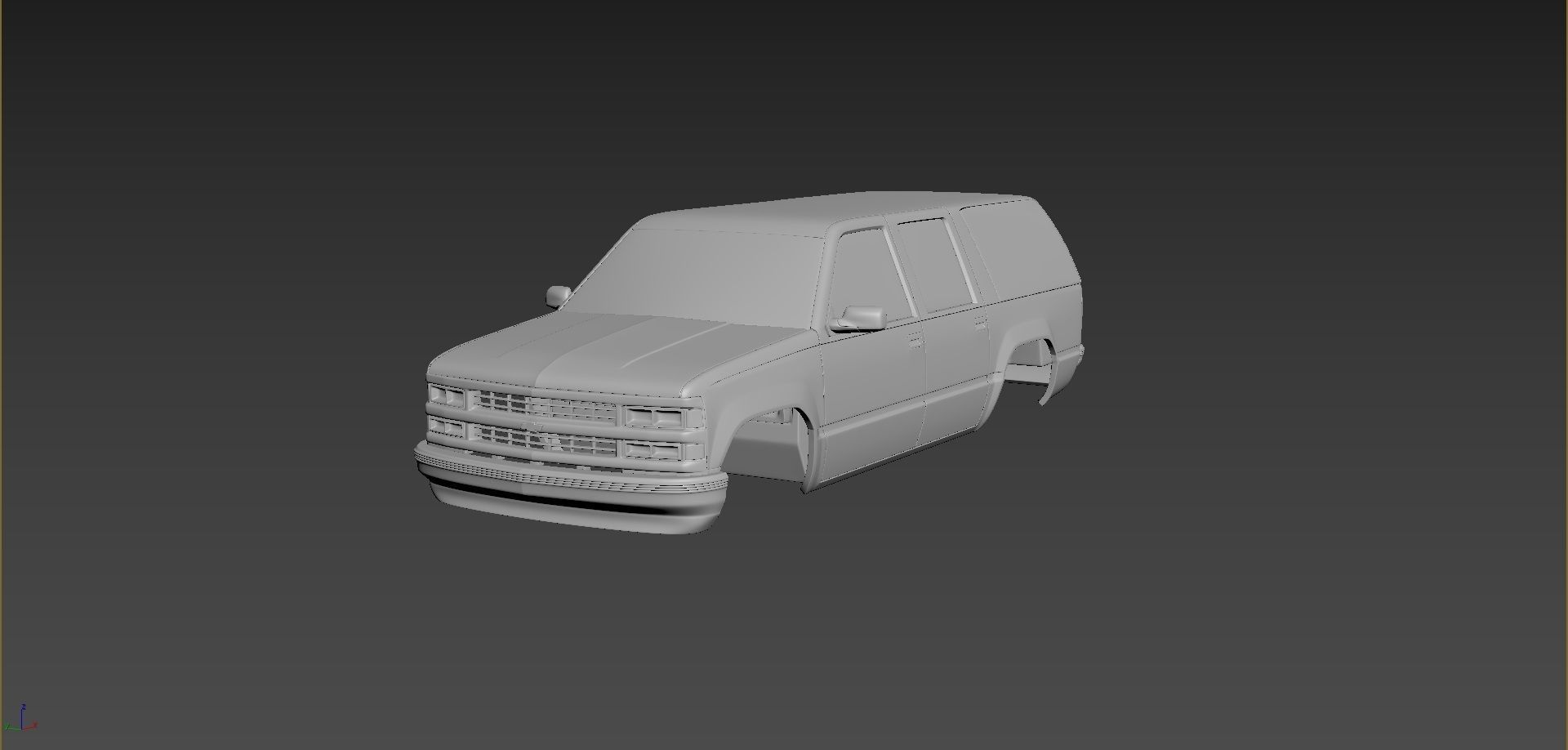Chevrolet Suburban 1999 Body For Print 3D print model_1