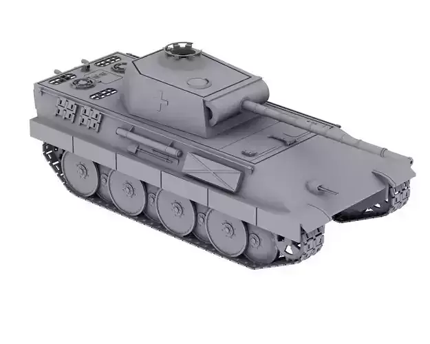 Tank Panther V Free 3D model