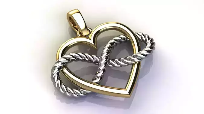 Infinite Love Heart Pendant